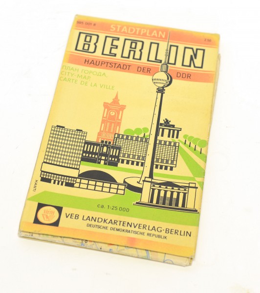 Stadtplan Berlin Hauptstadt der DDR