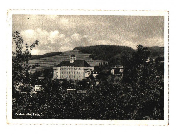 AK Postkarte Probstzella in Thüringen, Teilansicht vom Ort, FDGB Erholungsheim Einheit